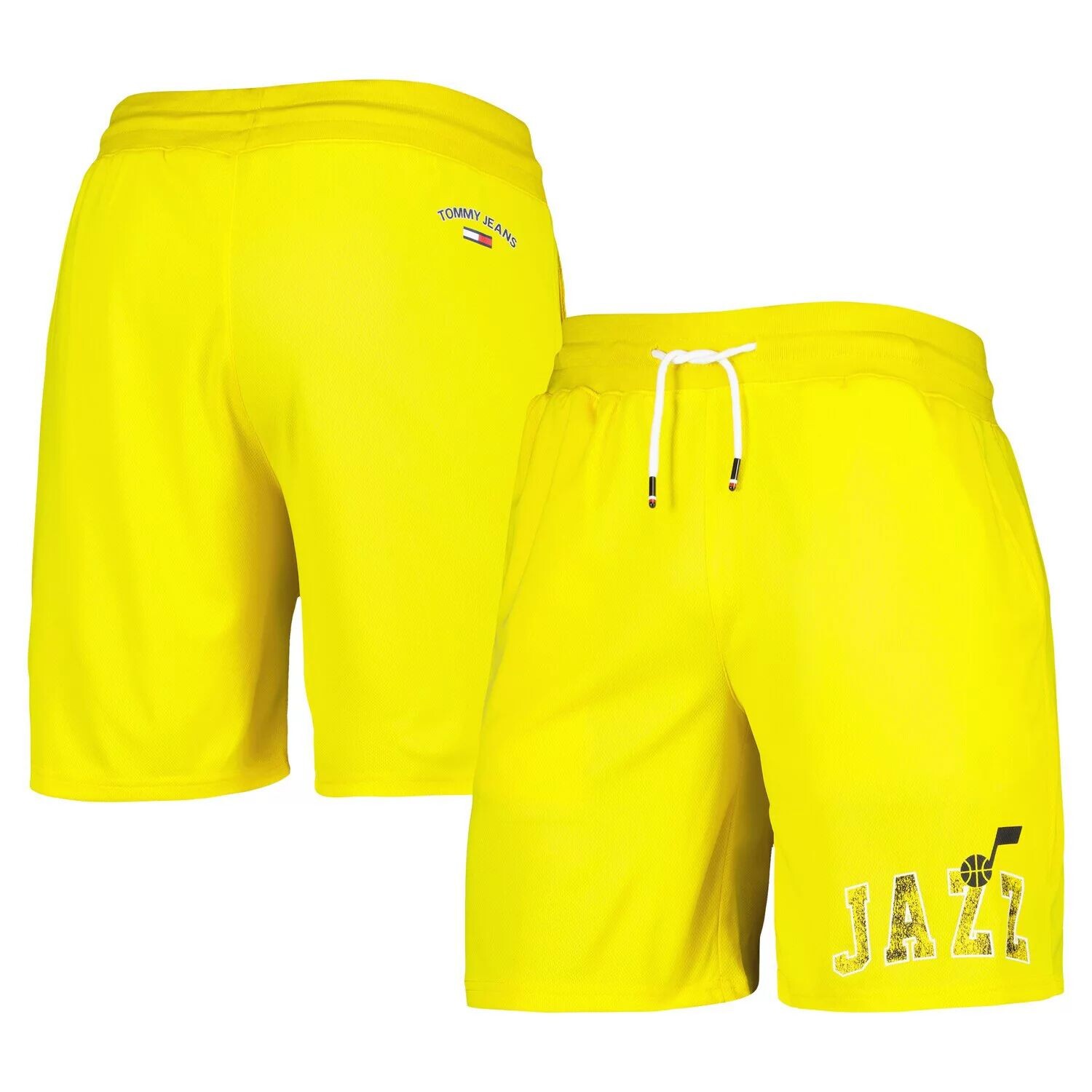 

Мужские желтые баскетбольные шорты Tommy Jeans Utah Jazz Mike в сетку
