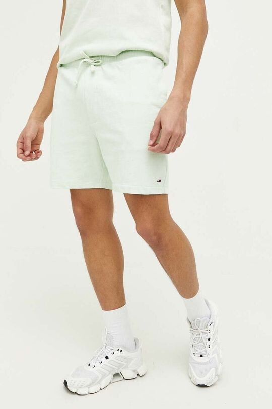 

Хлопковые шорты Tommy Jeans, зеленый