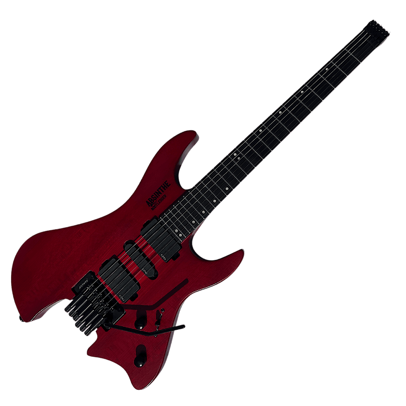 Электрогитара Bootlegger Guitar Absinthe Headless 2022 Red Matte EMG Coil Split Tremolo Case