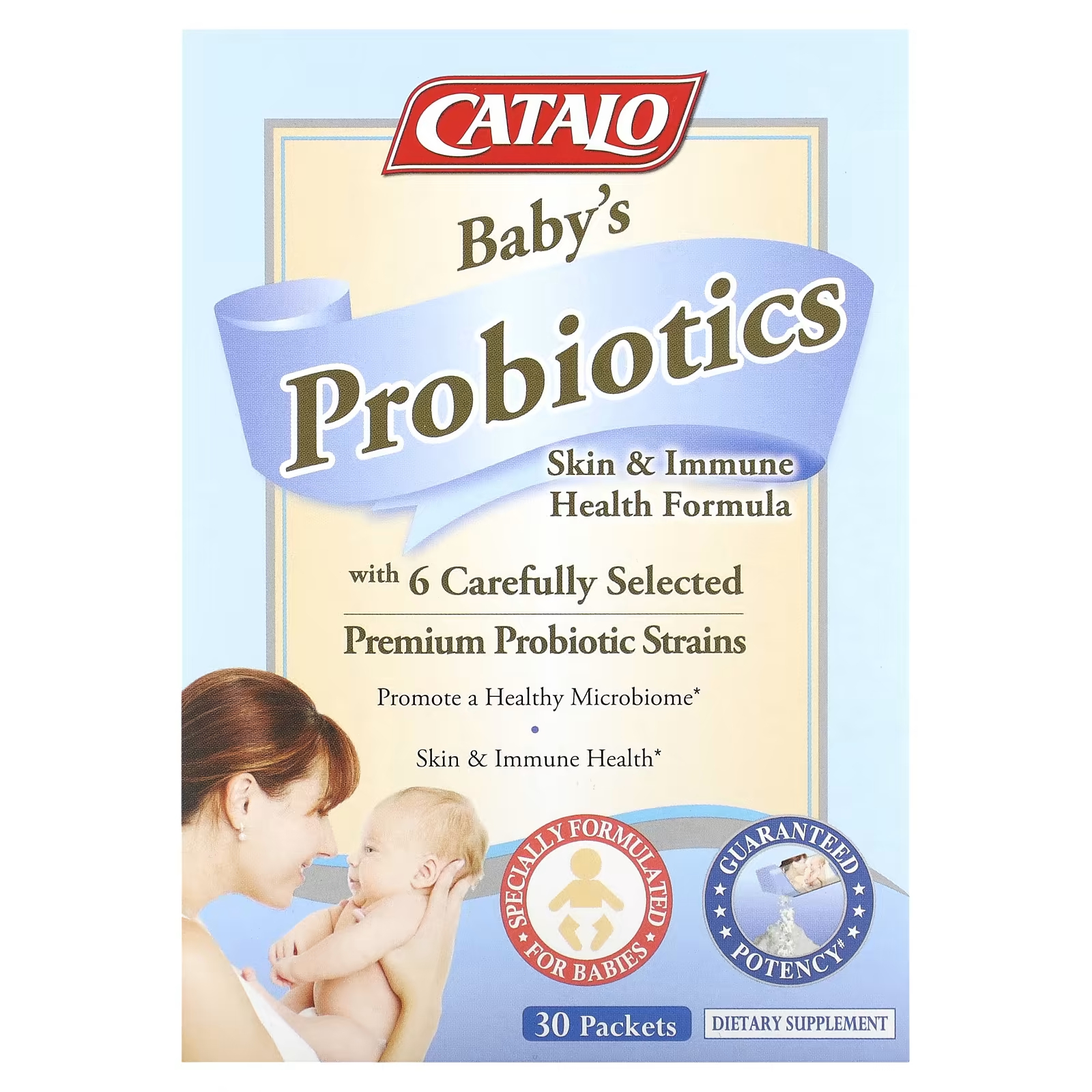 Детские пробиотики Catalo Naturals, 30 пакетиков по 1,5 г