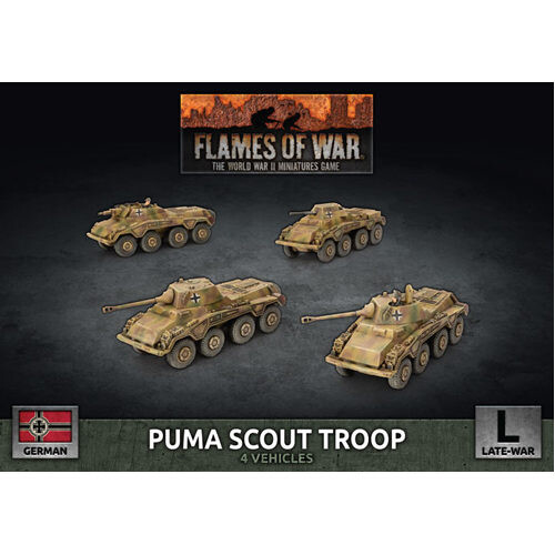

Фигурки Flames Of War: Puma Scout Troop (X4 Plastic)