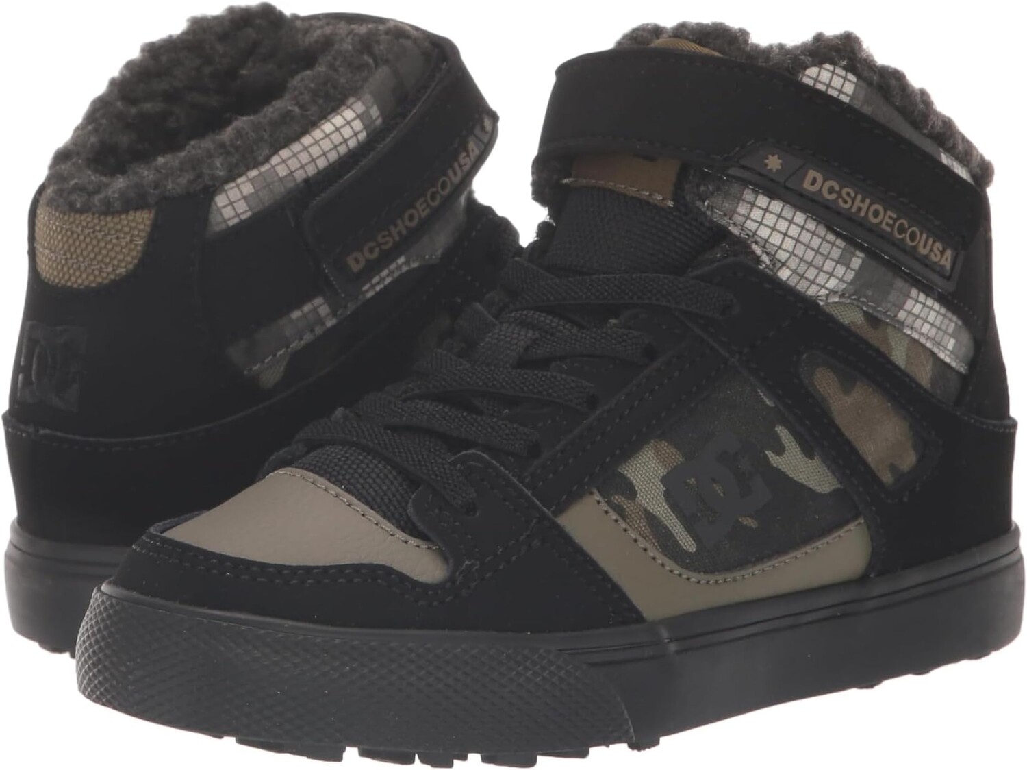 

Кроссовки Pure High-Top WNT EV DC, цвет Olive Camouflage