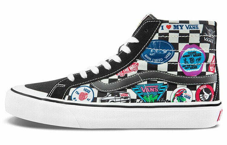 

Туфли для скейтбординга унисекс Vans SK8 HI Черный/Разноцветный