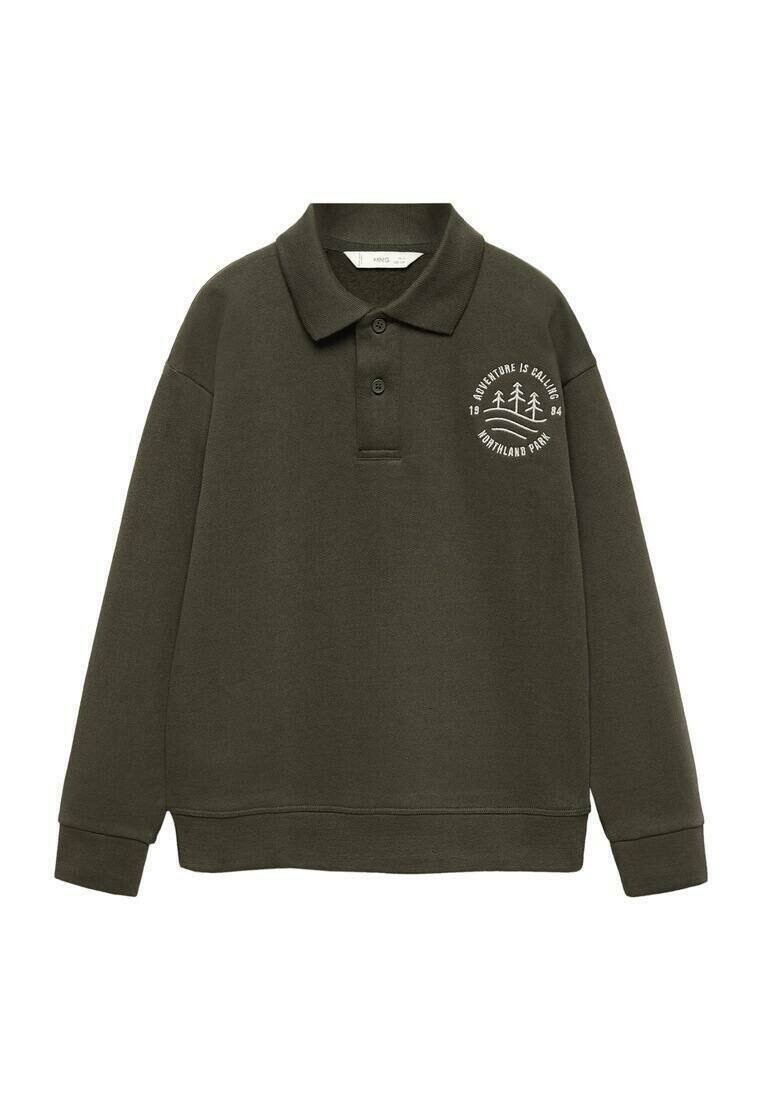 

Рубашка с длинными рукавами NATURE Mango Kids, цвет vert foncé