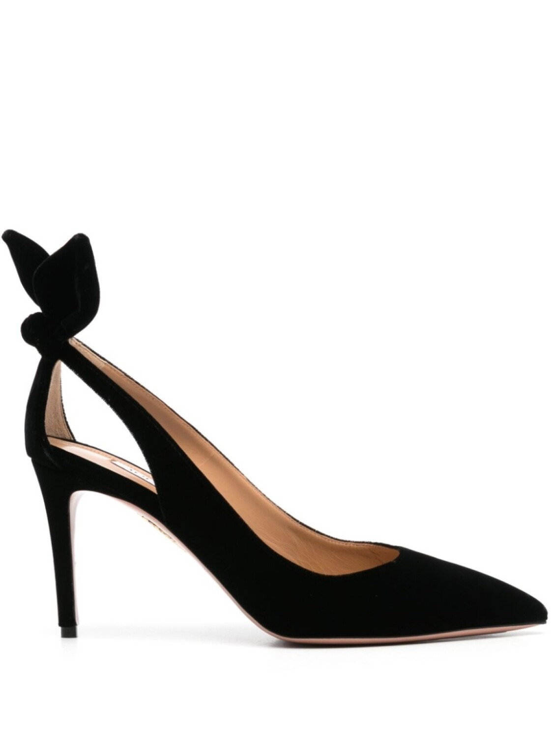 

Туфли-лодочки Bow Tie 85 мм Aquazzura, черный