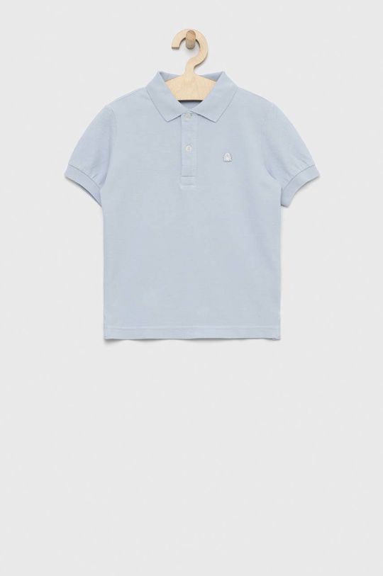 Рубашка-поло из детской шерсти United Colors of Benetton, синий рубашка united colors of benetton размер l бежевый