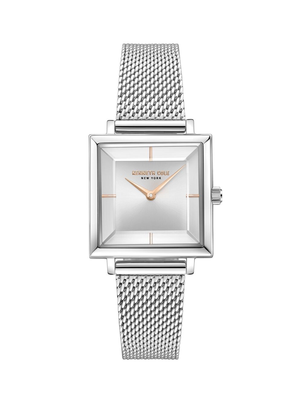 

Классические часы-браслет из нержавеющей стали / 24 мм Kenneth Cole, серебряный