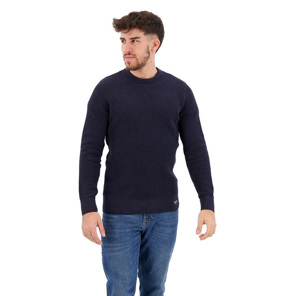 цена Свитер Superdry Textured Crew Neck, синий