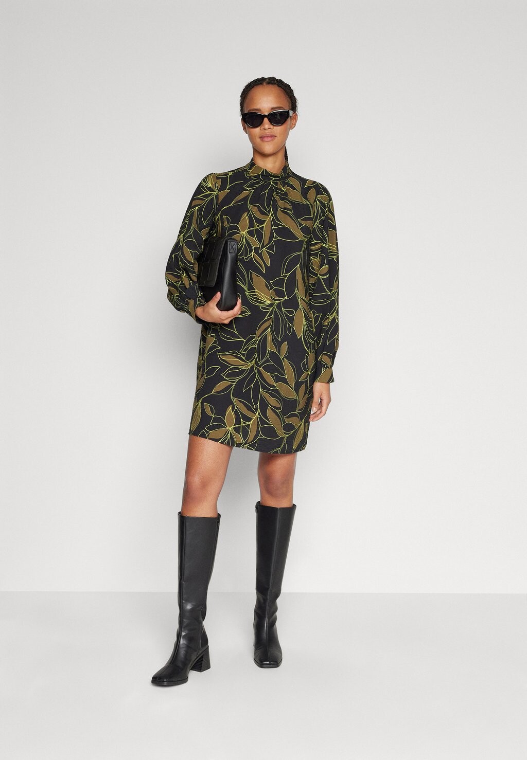 

Дневное платье YAS YASCITRI DRESS, цвет black/citri