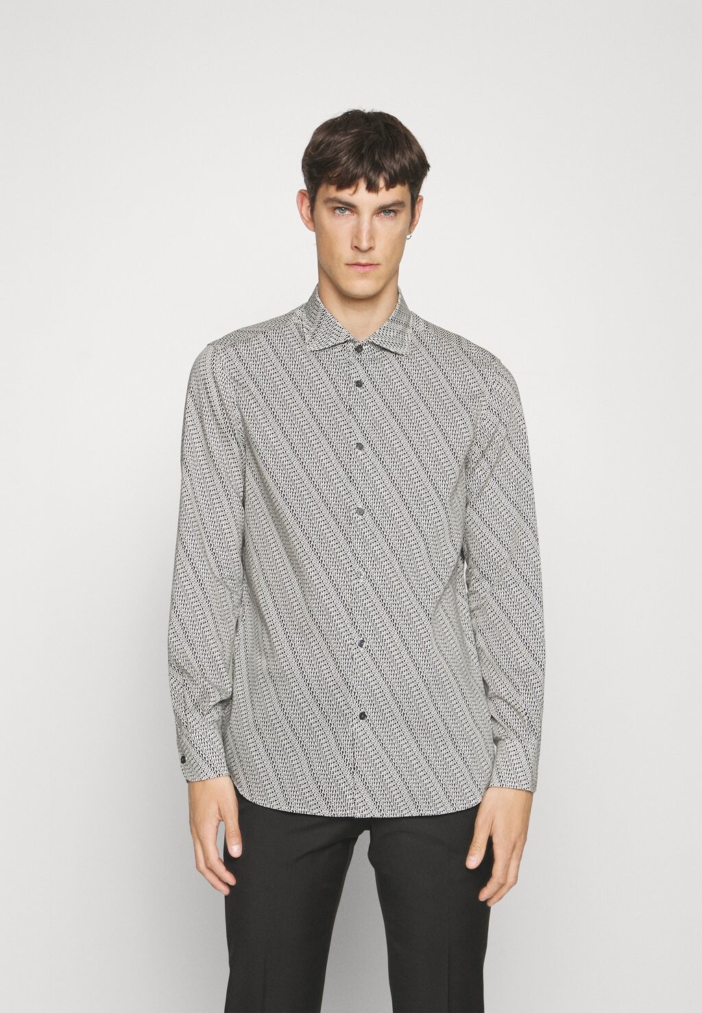 

Рубашка CAMICIA Emporio Armani, цвет black/white