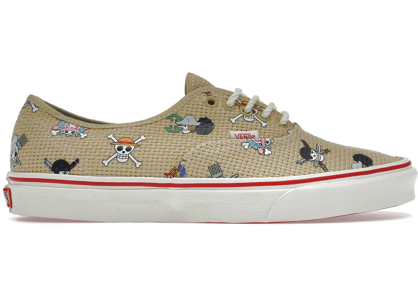 

Кроссовки унисекс Vans Authentic One Piece Nami, белый / бежевый