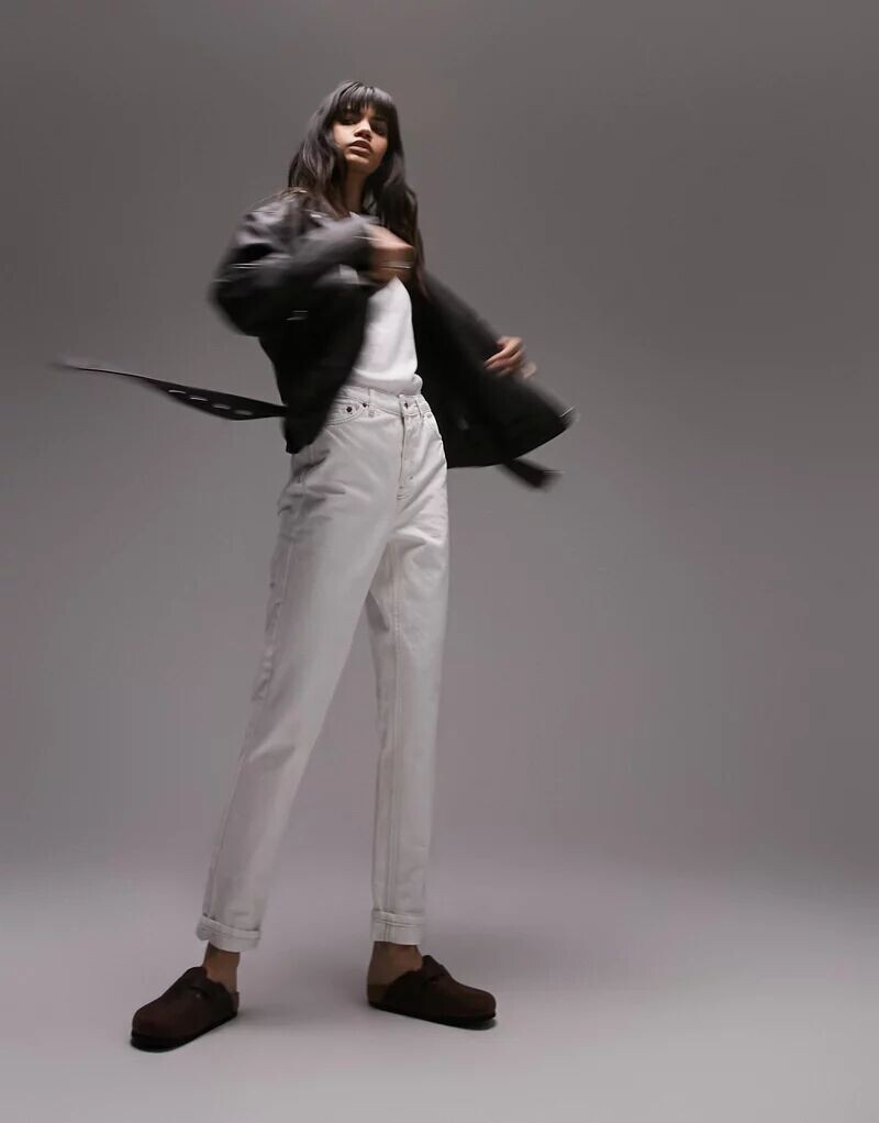 

Белоснежные джинсы Topshop Mom