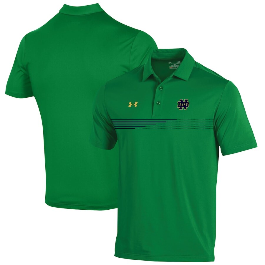 

Поло с коротким рукавом Under Armour Notre Dame Fighting Irish, зеленый