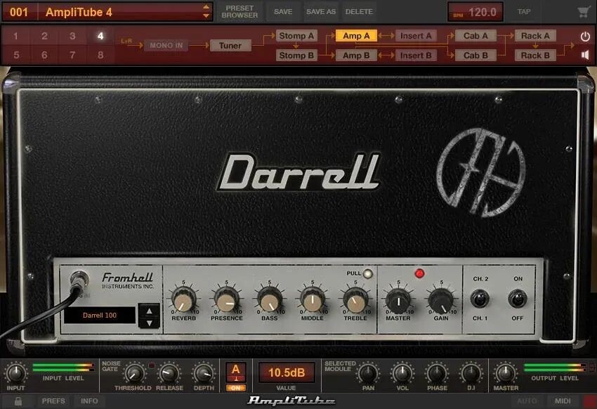 

Пакет программного обеспечения IK Multimedia AmpliTube Dimebag Darrell CFH Collection