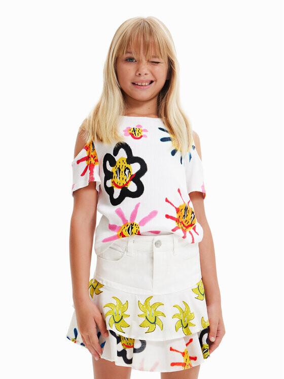 

Футболка стандартного кроя Desigual, белый
