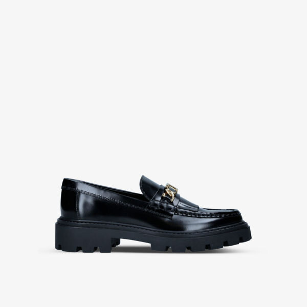 

Кожаные лоферы gomma с трензелем Tods, черный