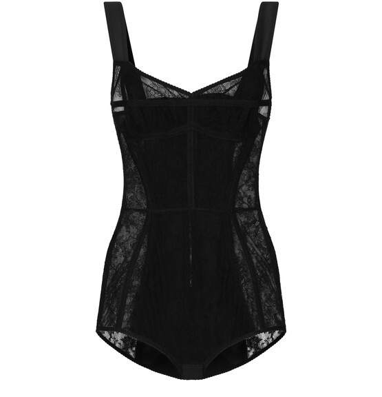 

Кружевное боди Dolce & Gabbana, черный