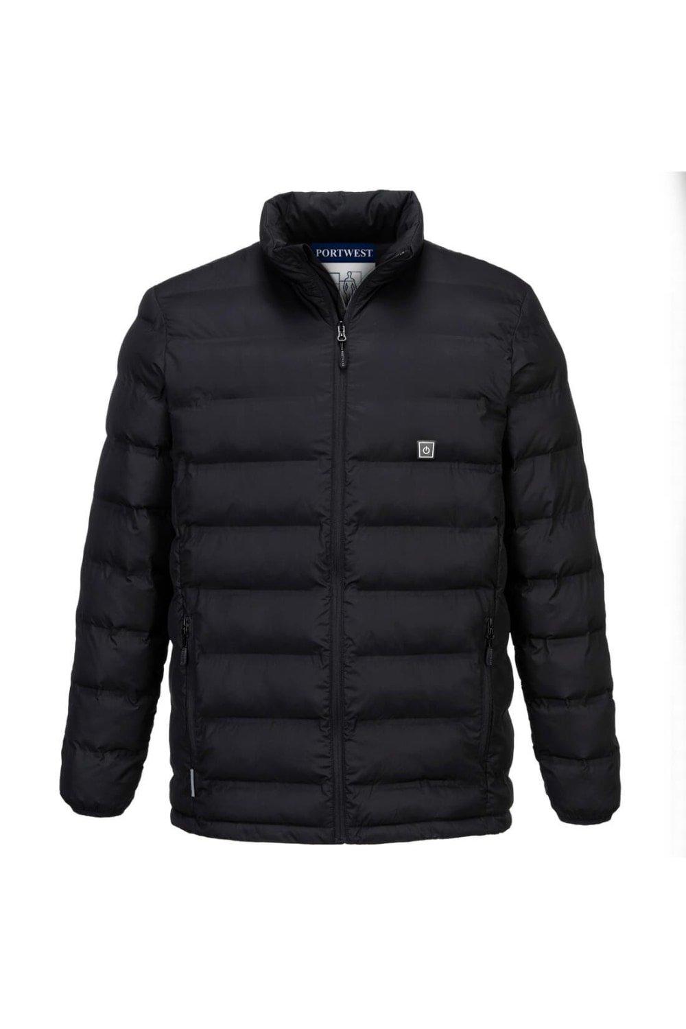 Стеганая куртка с ультразвуковым подогревом Portwest, черный 2 м 6 м 10 м гидрографические пленки 0 5 м ширина углеродного волокна гидро dip пленка wdf1508b