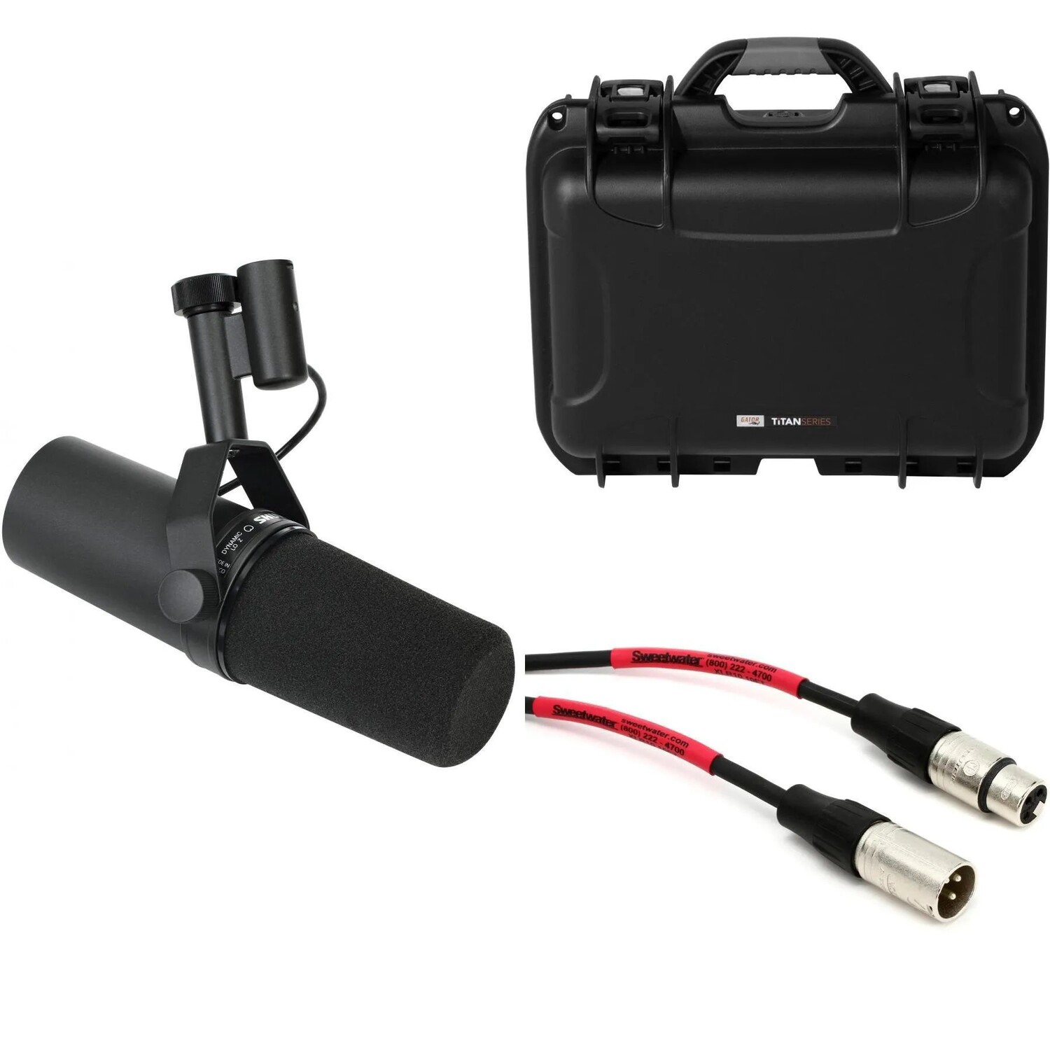 

Комплект динамического микрофона Shure SM7B с футляром и кабелем