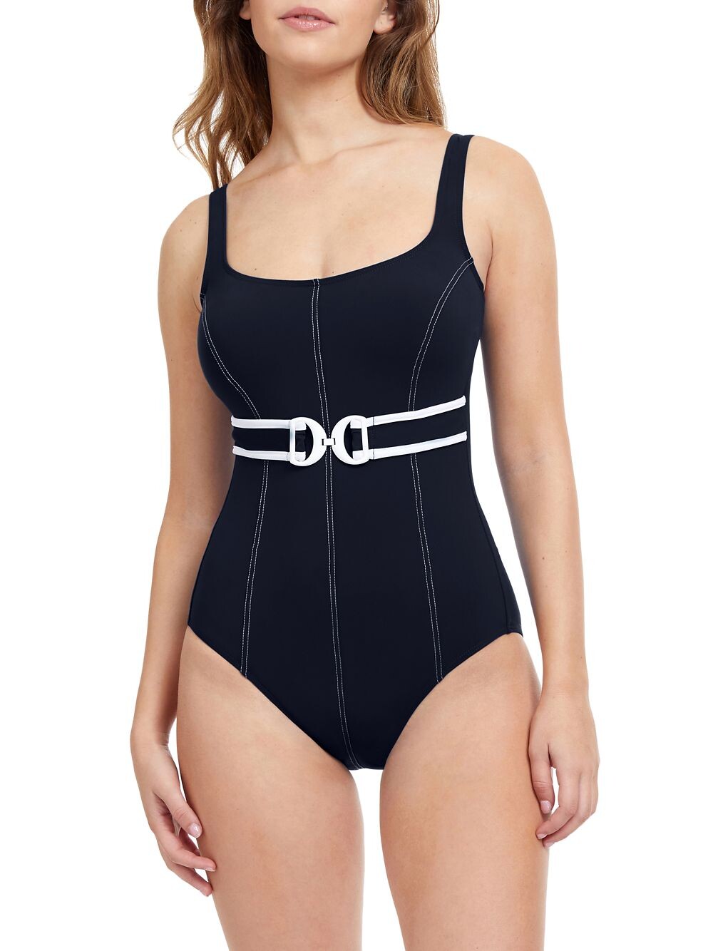 

Цельный купальник для девочек из Калифорнии Gottex Swimwear, черный