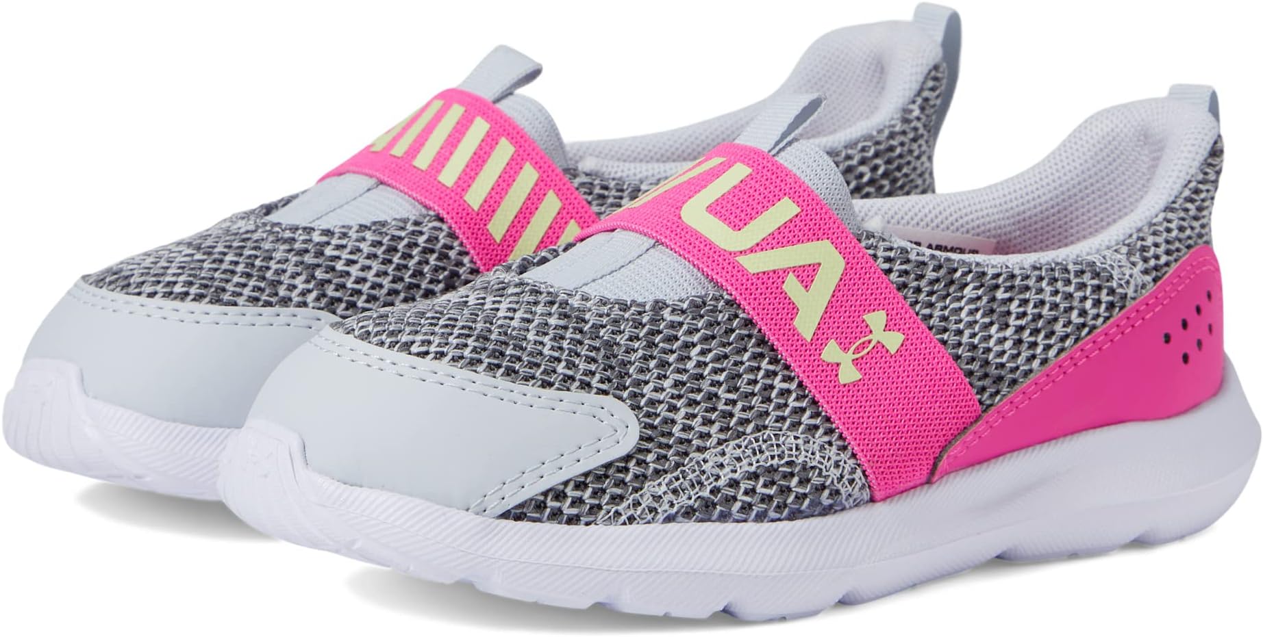 

Кроссовки Surge 3 Slip-On Under Armour, цвет Halo Gray/Rebel Pink/Fade