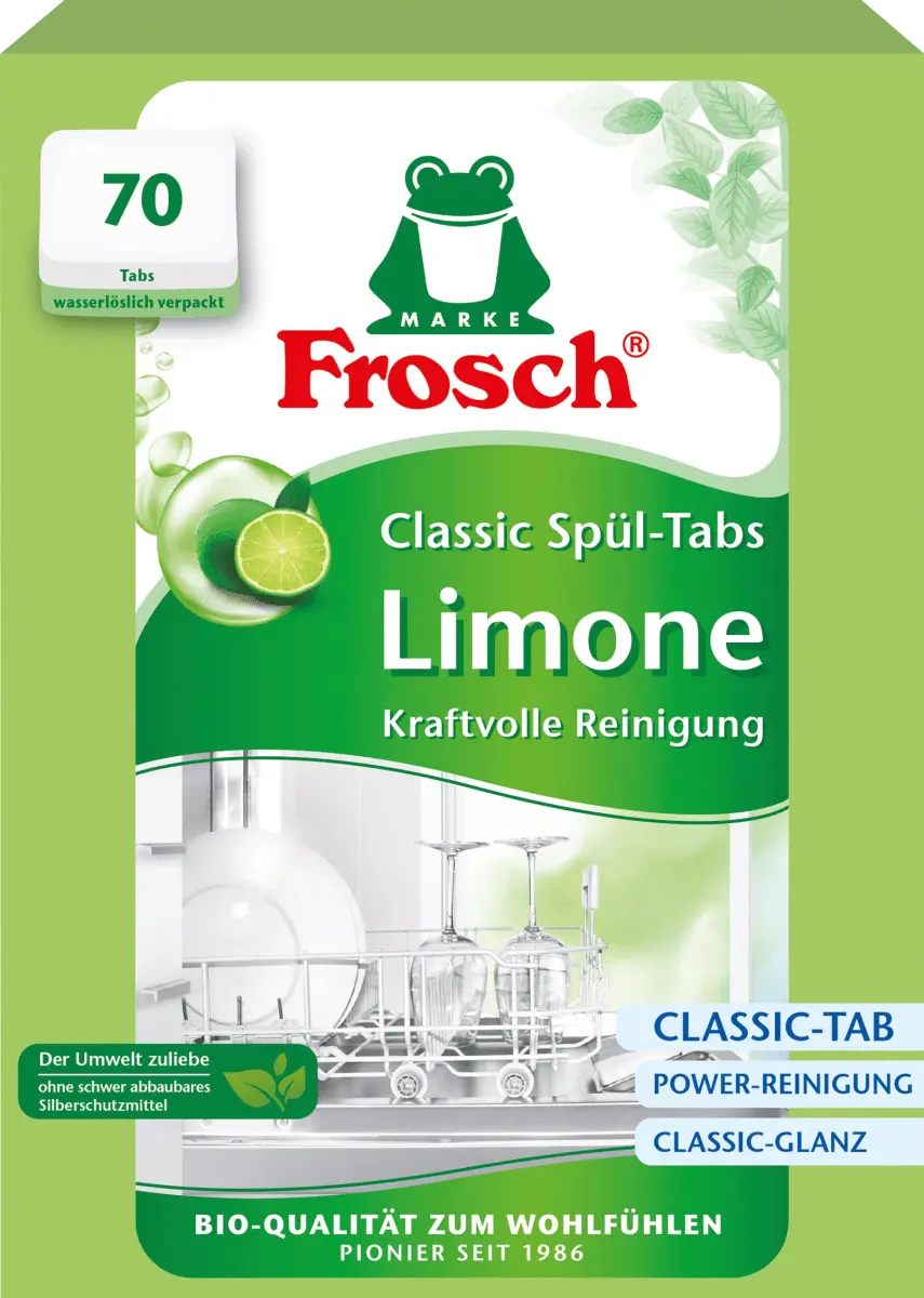 

Таблетки для посудомоечной машины Classic Lime 70 шт. Frosch