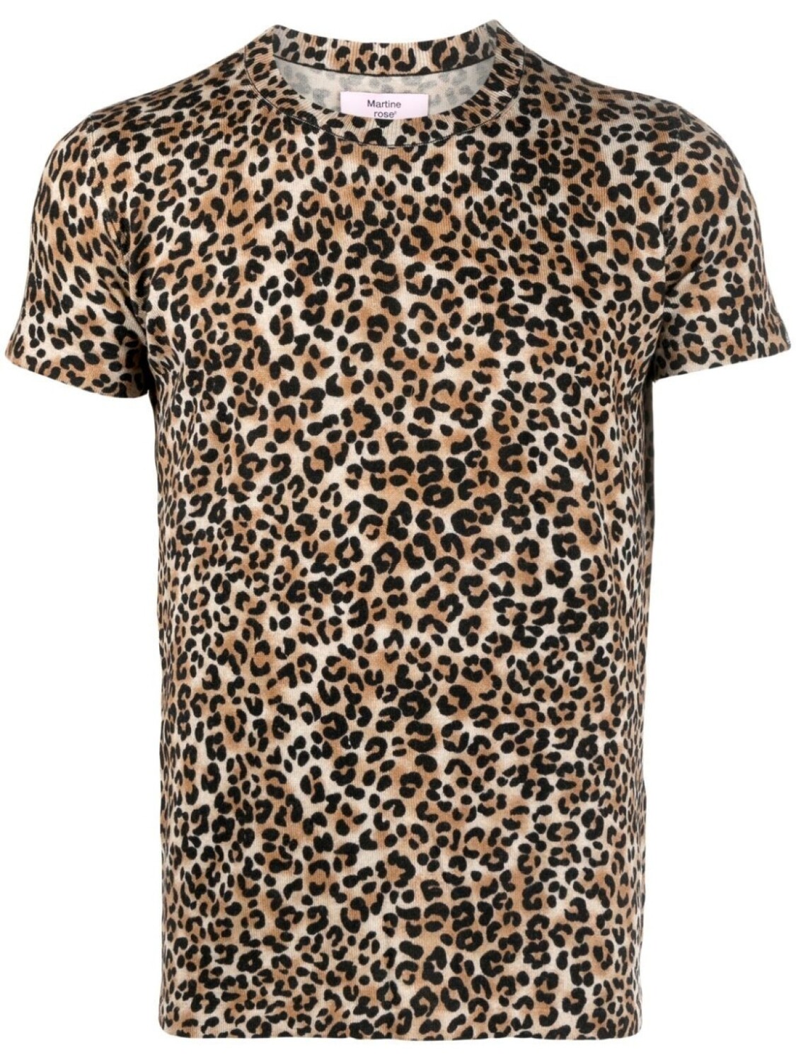 

Martine Rose leopard-print knit top, коричневый