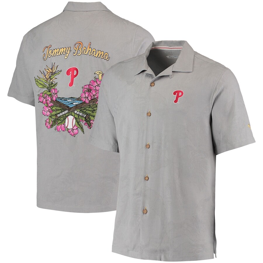 

Рубашка Tommy Bahama Philadelphia Phillies, серый