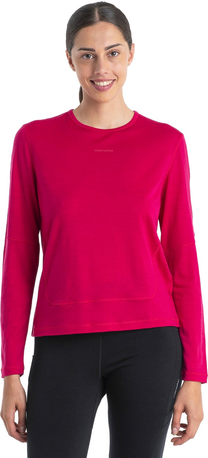 

Футболка Merino 200 ZoneKnit Energy Wind с длинными рукавами — женская Icebreaker, розовый