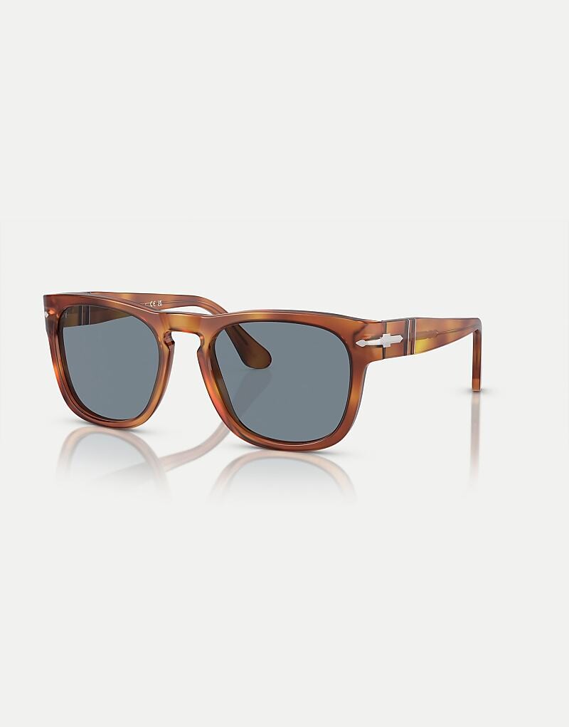 

Persol - Elio - Солнцезащитные очки Sienna коричневого цвета с синими линзами