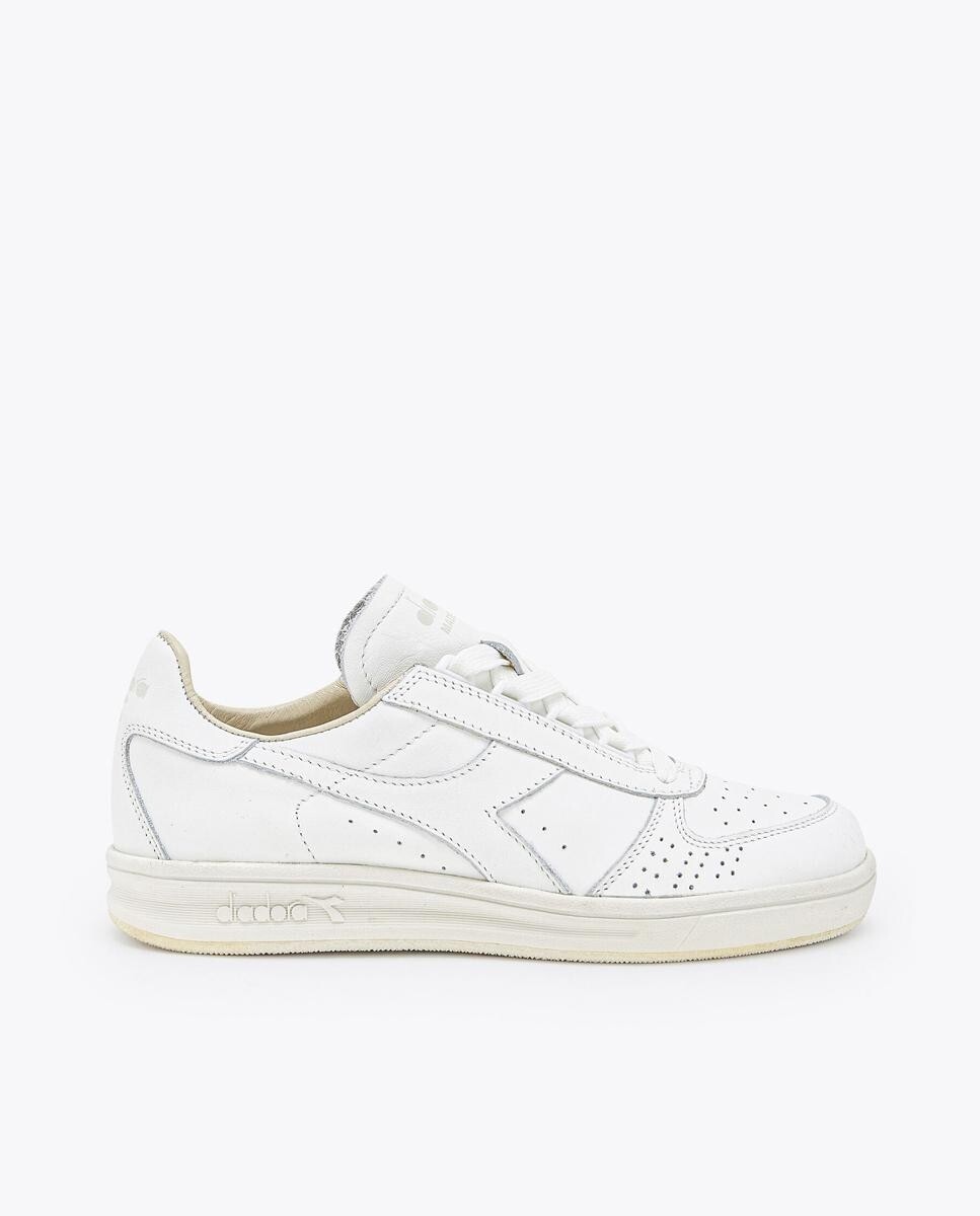 

Белые кожаные кроссовки унисекс со шнурками Diadora Heritage, белый