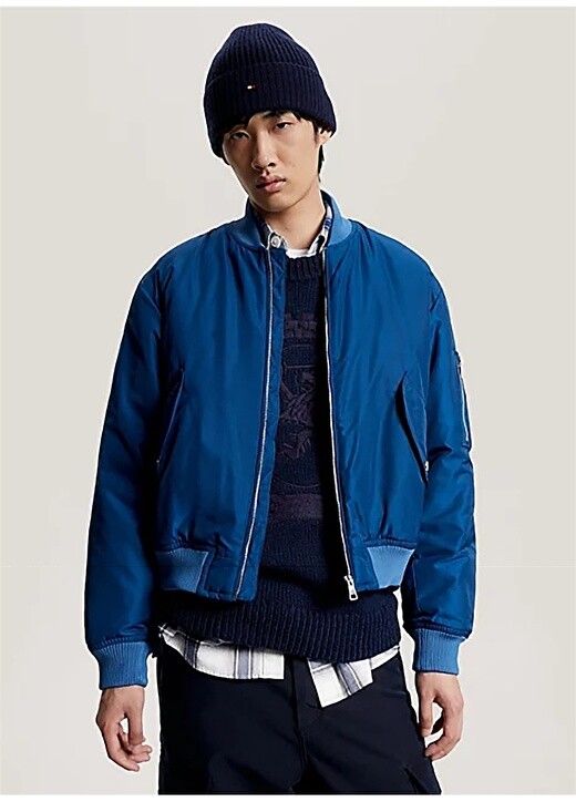 

Синяя мужская куртка Slim fit Tommy Hilfiger, Синий