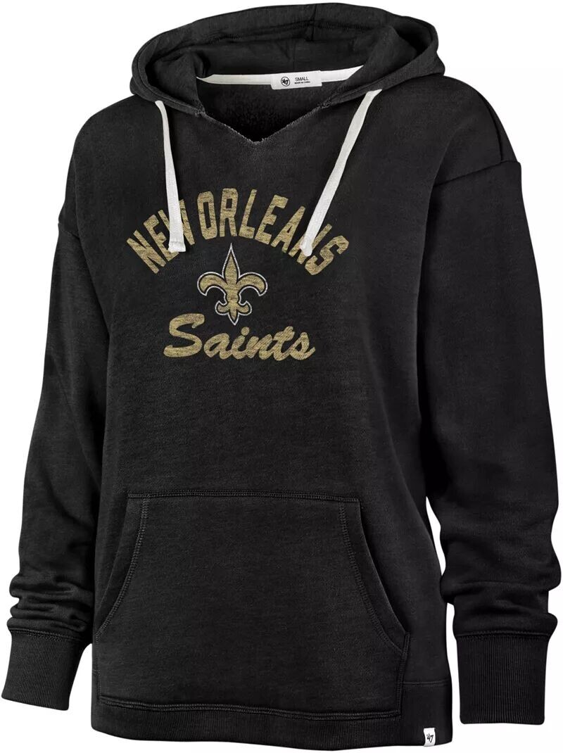 

Женская черная худи с запахом New Orleans Saints '47 New Orleans Saints