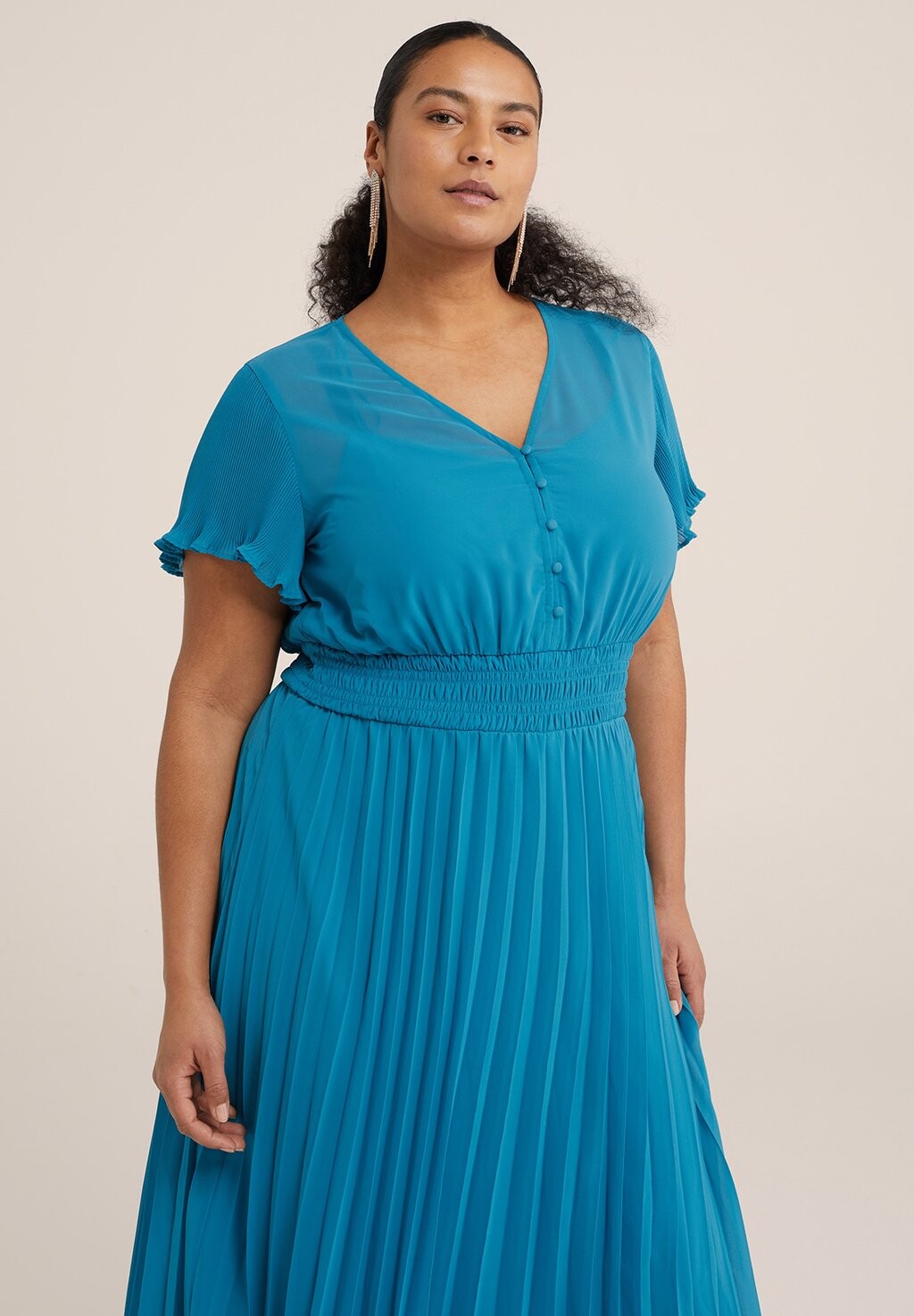 

Дневное платье Curve WE Fashion, синее