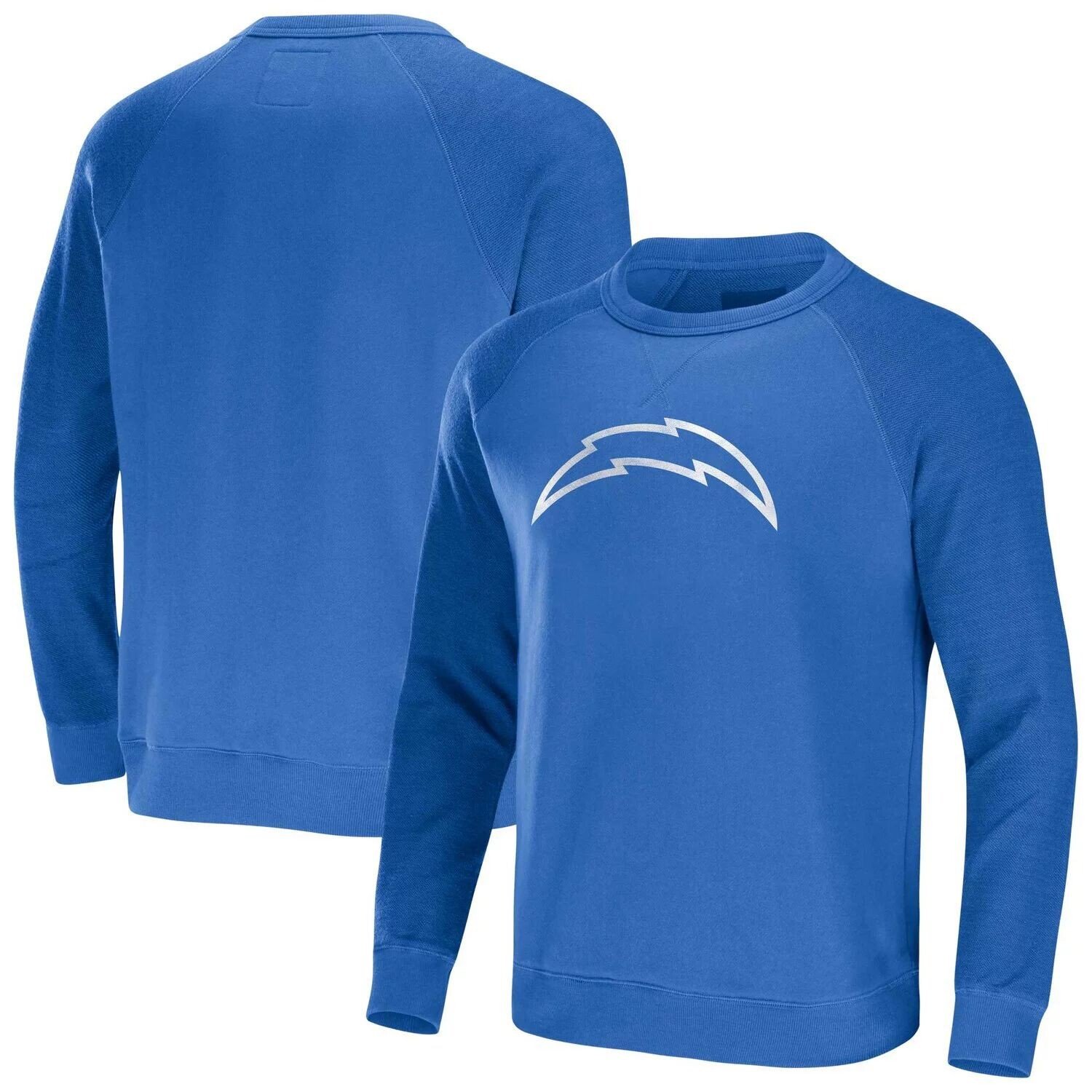 

Мужская коллекция NFL x Darius Rucker от Fanatics Powder Blue Los Angeles Chargers, флисовый пуловер с реглан, толстовка