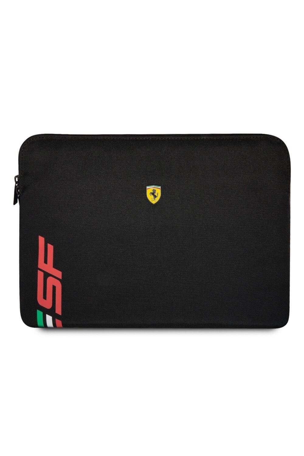 

Чехол для ноутбука 14 дюймов из искусственной кожи с логотипом Sf Ferrari, черный