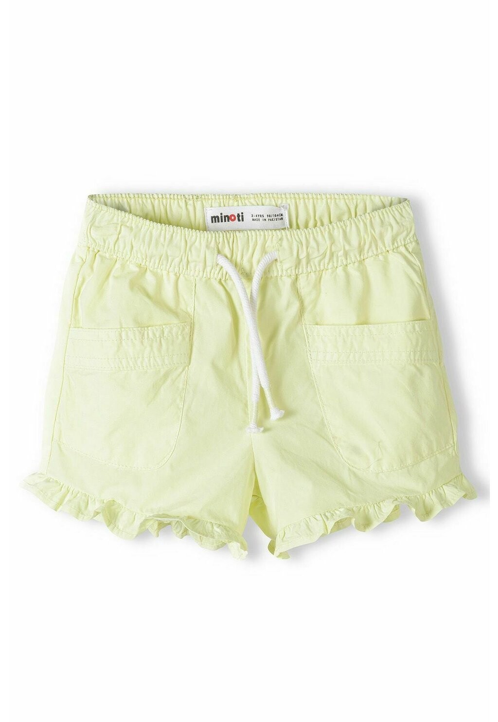 

Шорты ELASTICATED WAIST WITH FRILLED HEM MINOTI, цвет yellow
