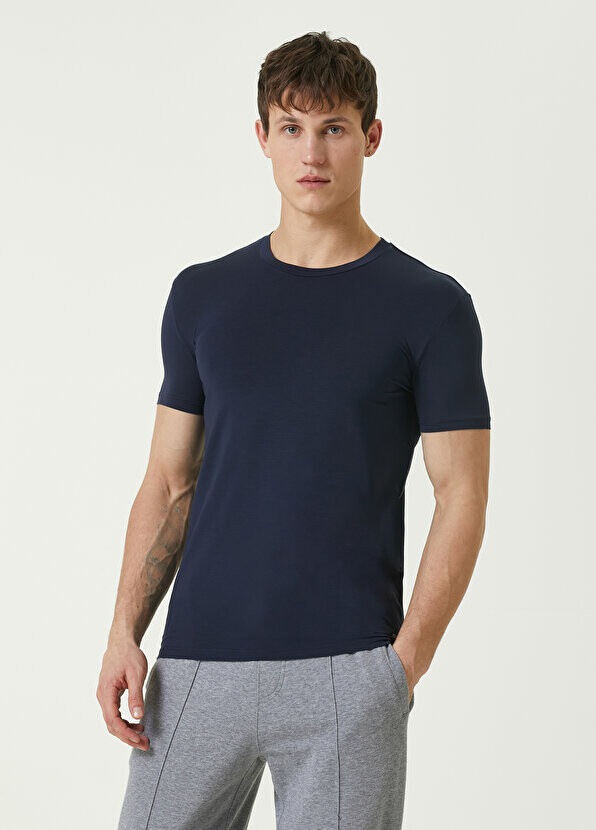 

Темно-синяя футболка Zegna, Синий