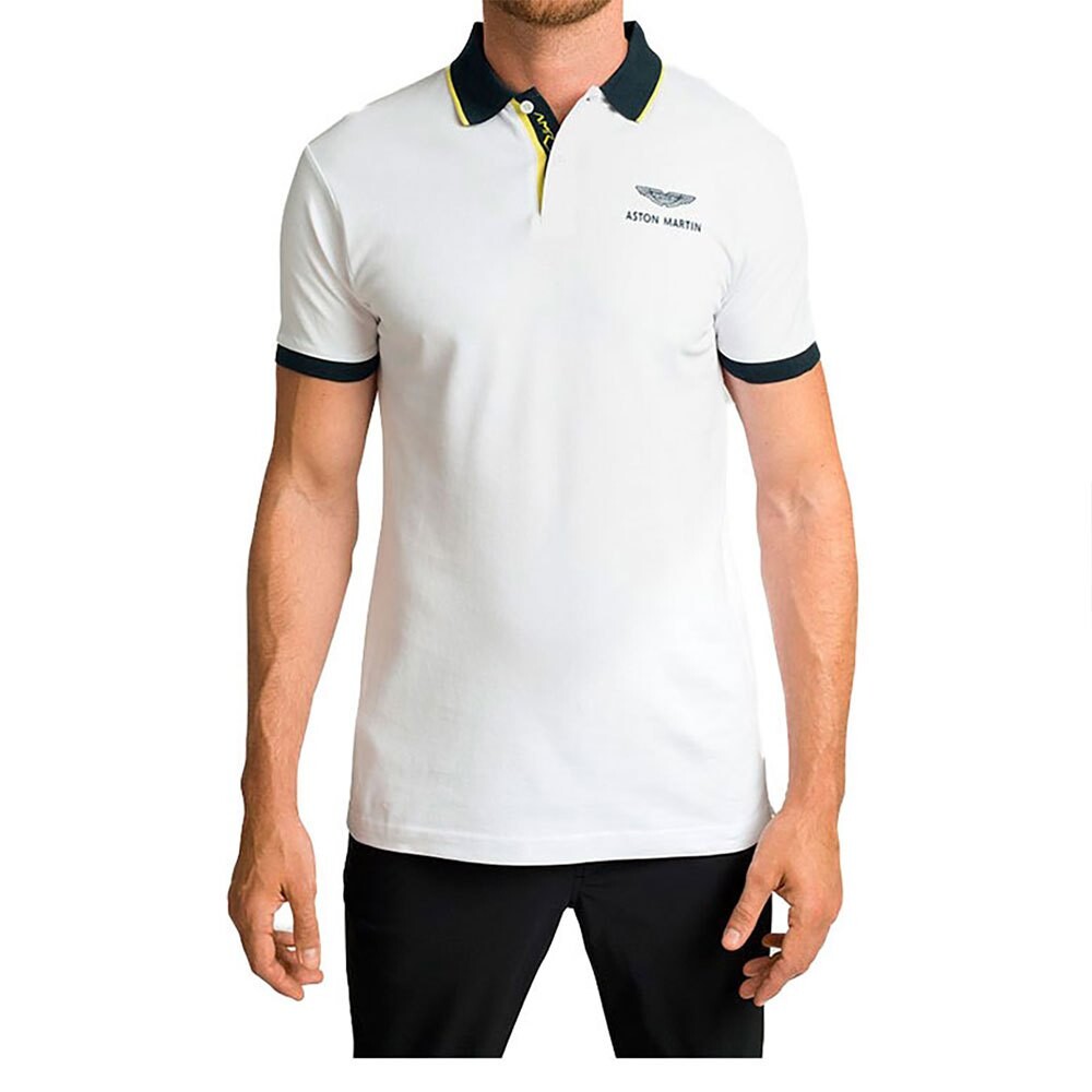 

Поло с коротким рукавом Hackett Aston Martin Racing Fashion Polket, белый