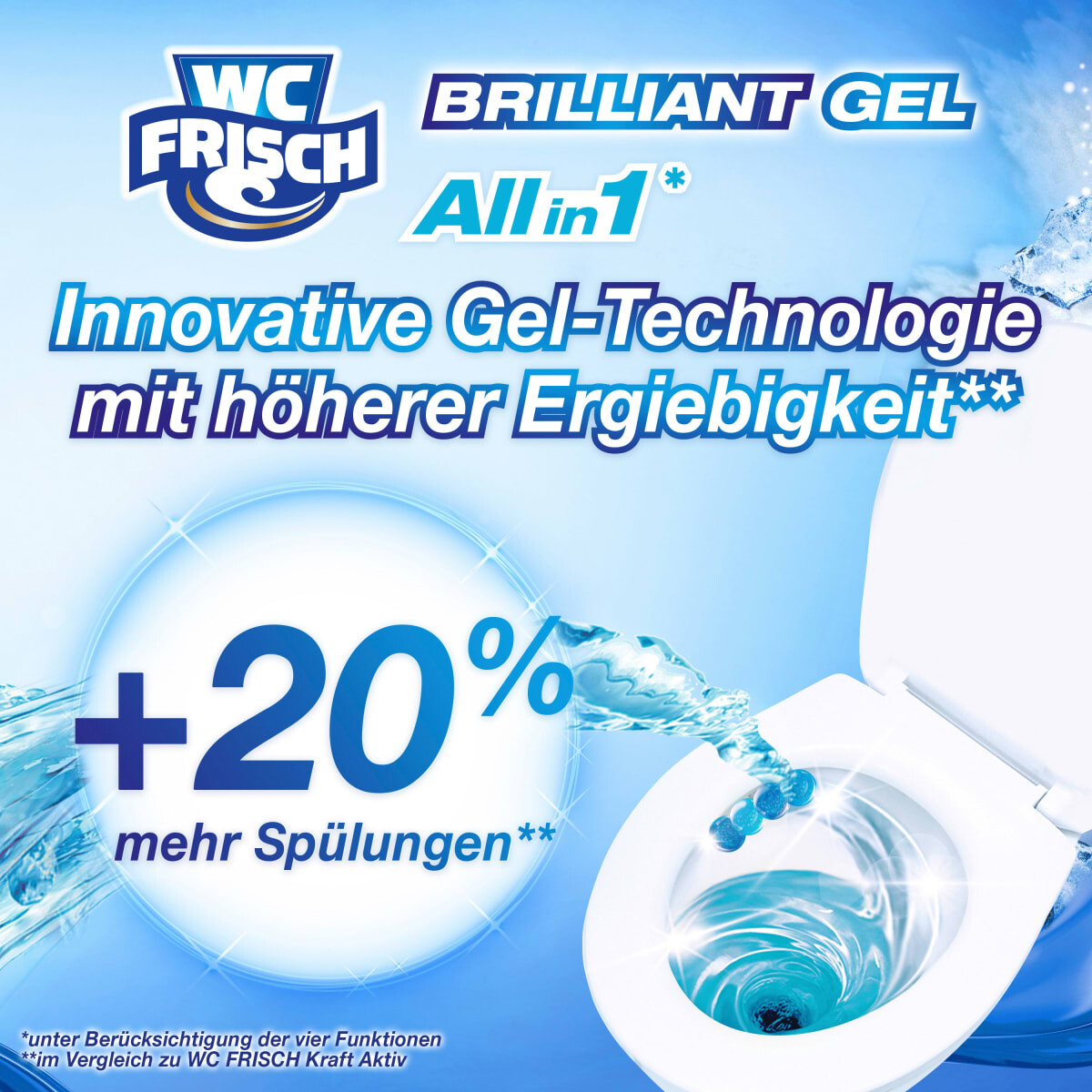 

Туалетный камень Brilliant Gel Arctic Ocean 2 шт. WC-Frisch