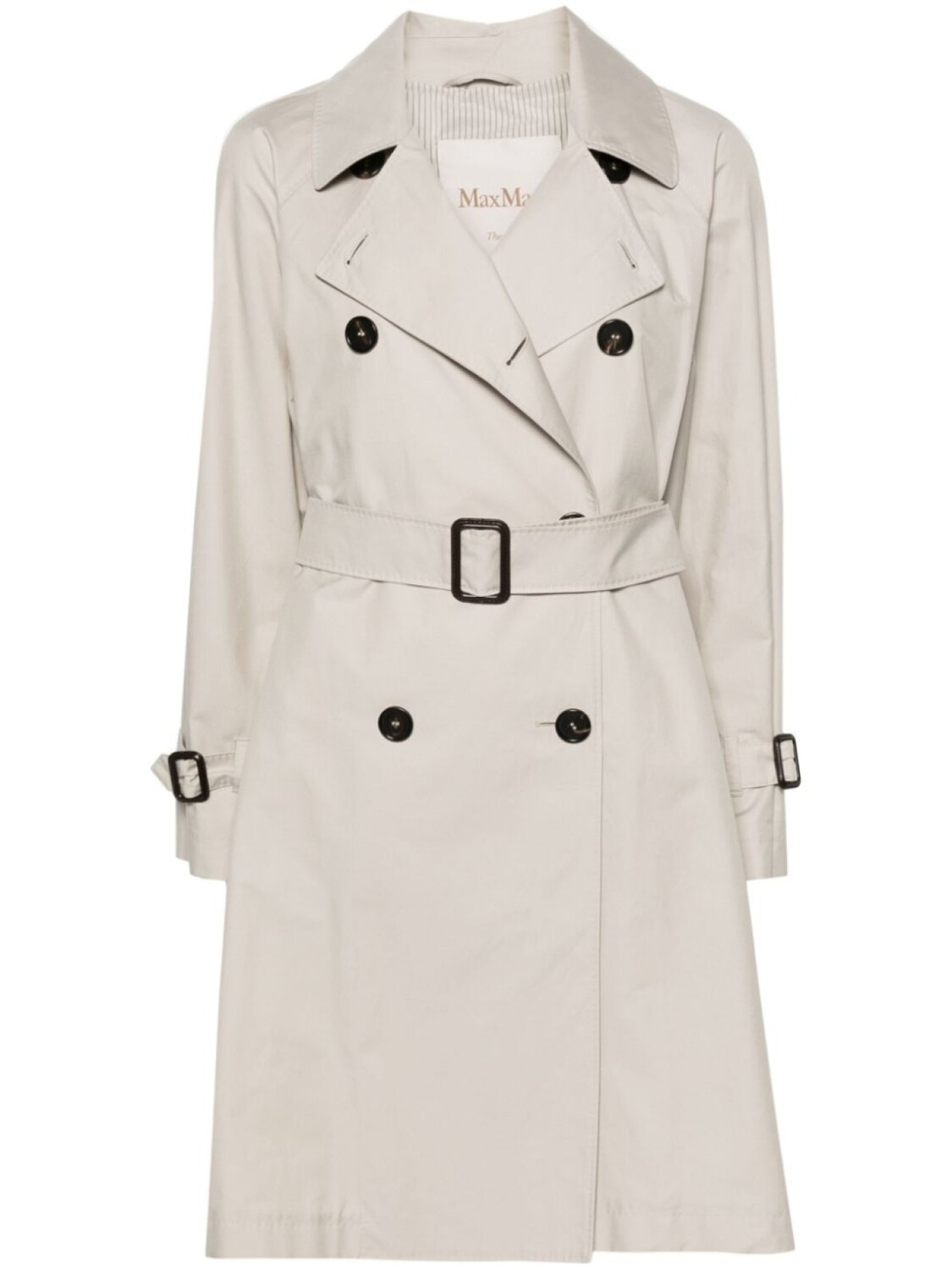 

Max Mara двубортный тренч, серый