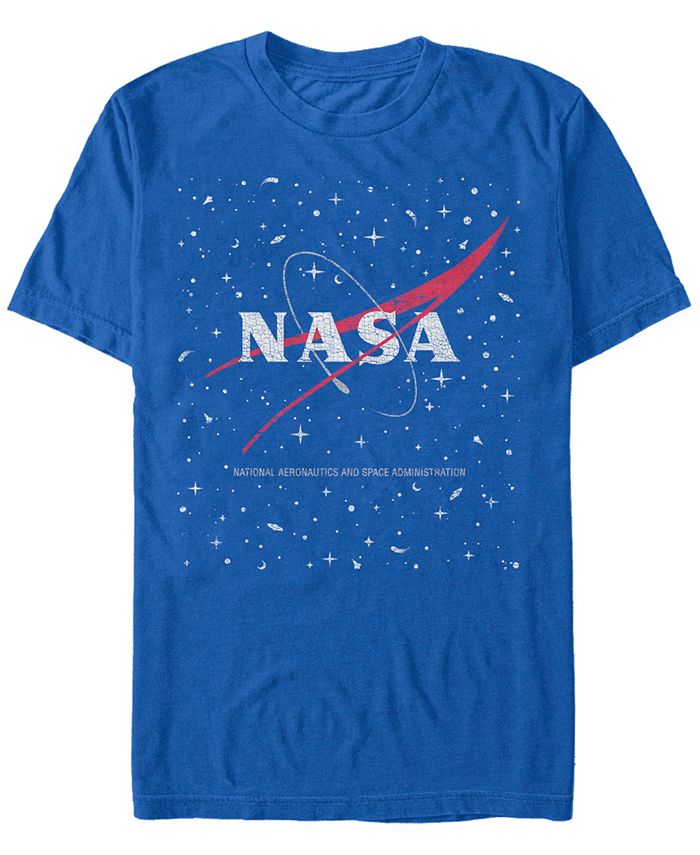 Мужская футболка с короткими рукавами и логотипом NASA Star Base Fifth Sun, синий мужская футболка для бега по пересеченной местности с логотипом и короткими рукавами fifth sun синий