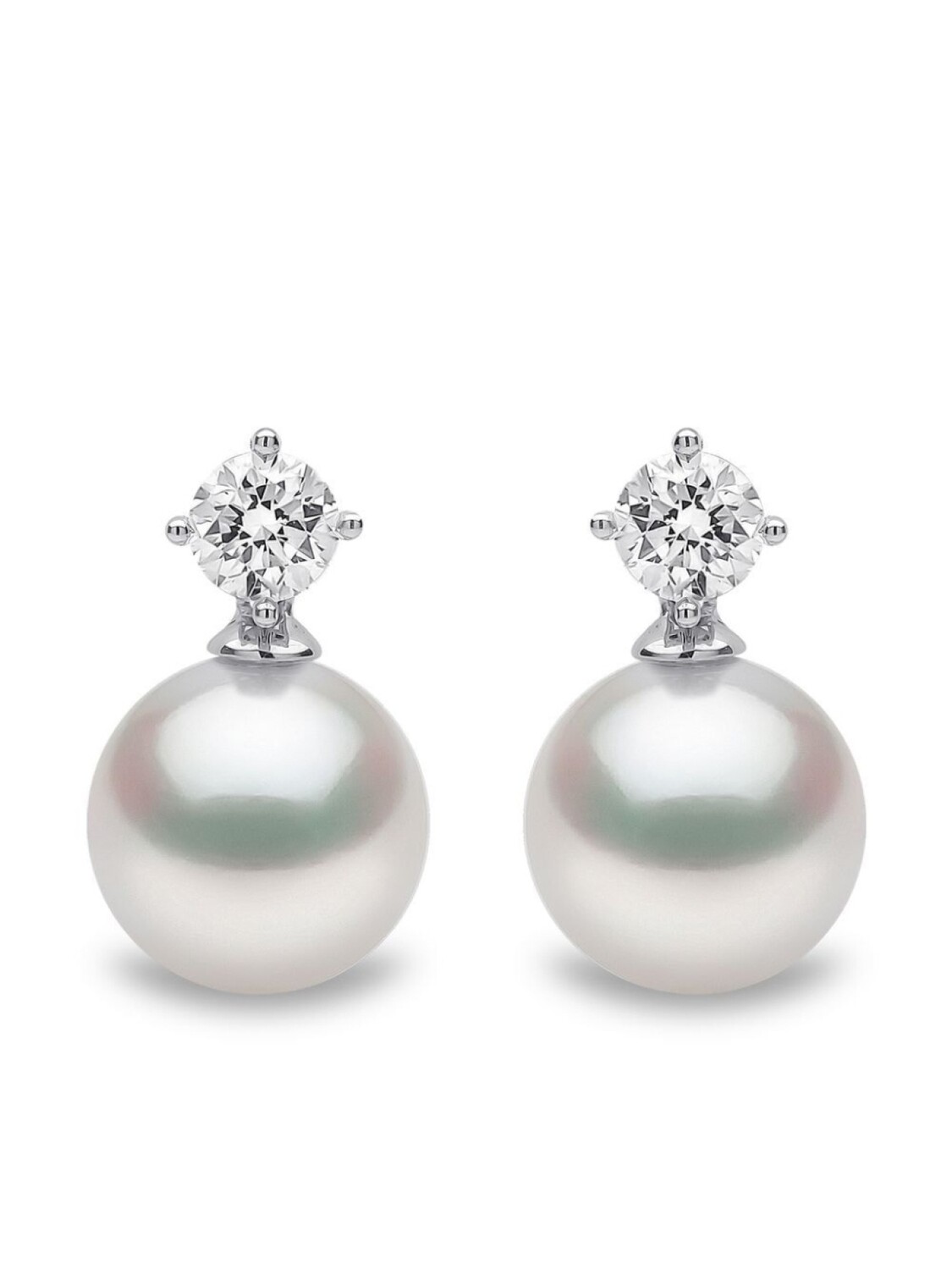 

Серьги Classic из белого золота с жемчугом Yoko London, серебряный