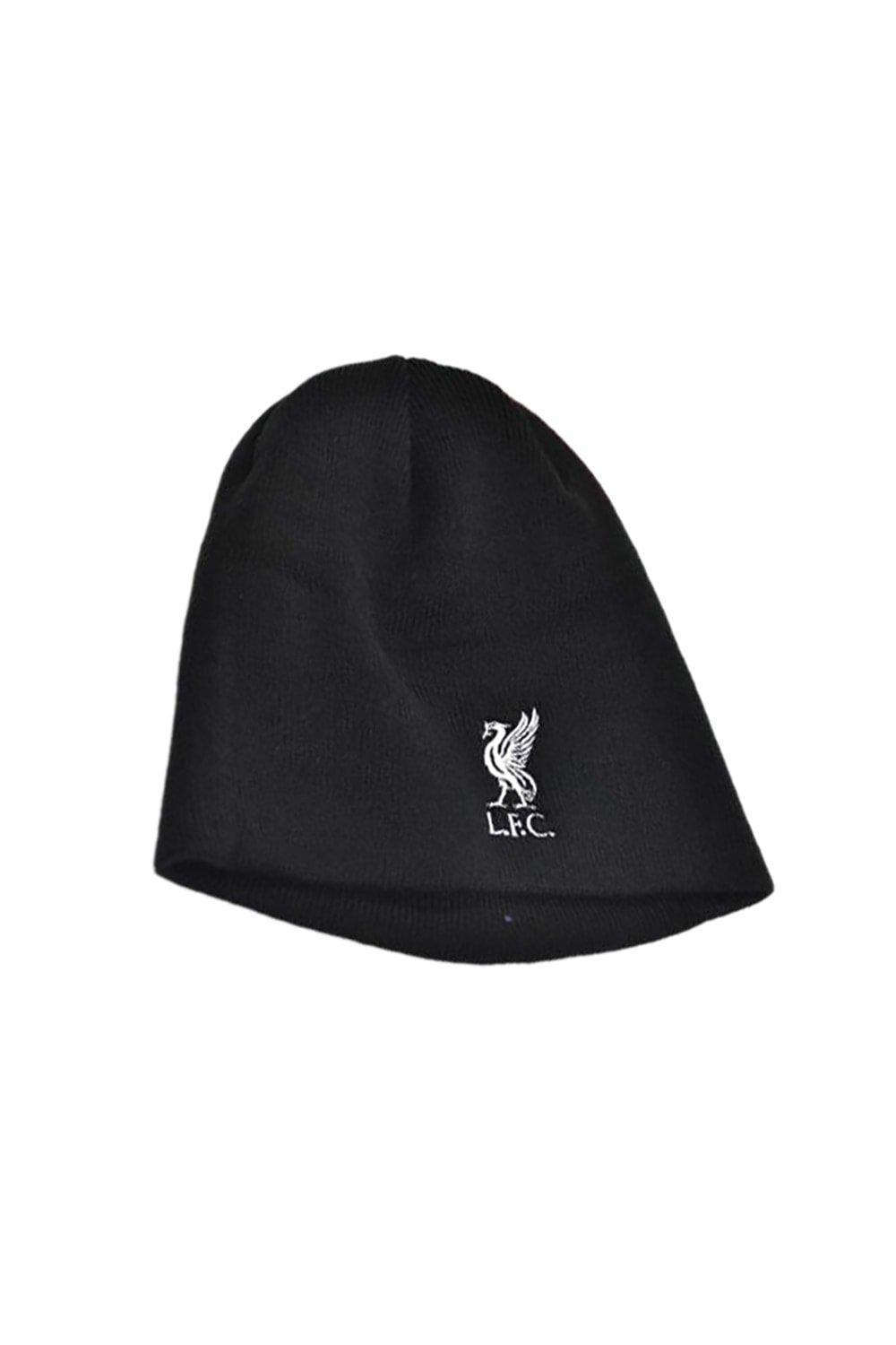Вязаная шапка-бини с гербом Liverpool FC, черный герб тулы вышитый в рамке 45 53см