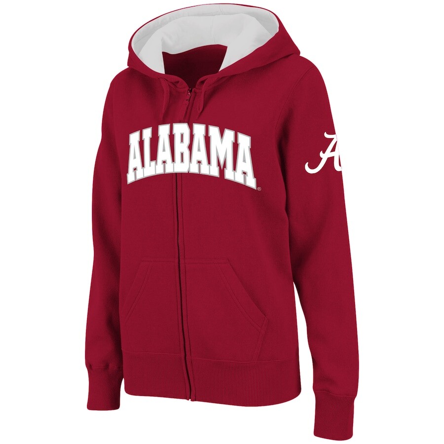 

Толстовка на молнии Colosseum Alabama Crimson Tide, малиновый