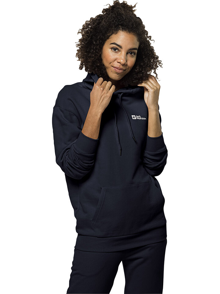 

Толстовка Jack Wolfskin Hoodie Essential, темно-синий