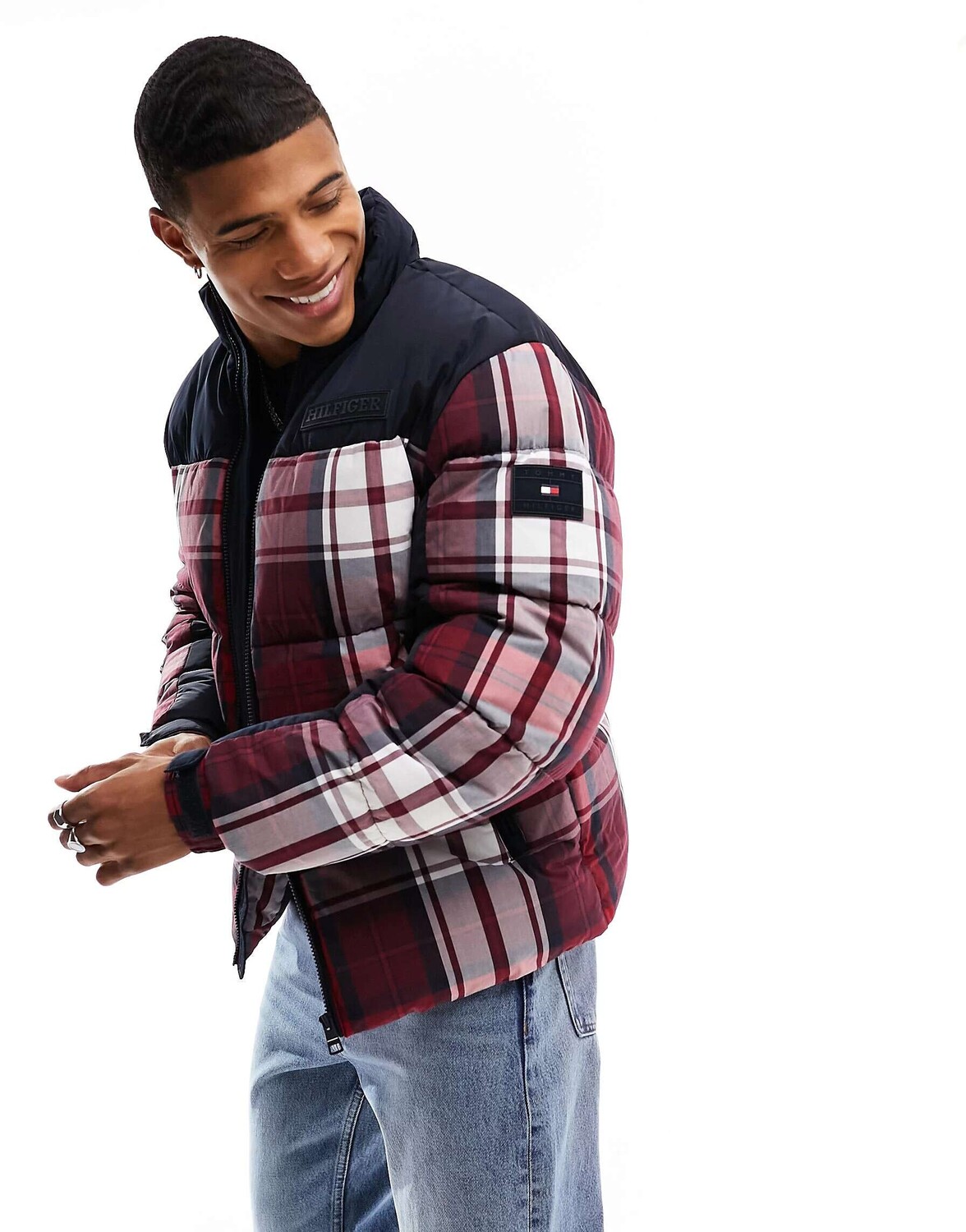 

Пуховик в клетку Tommy Hilfiger New York
