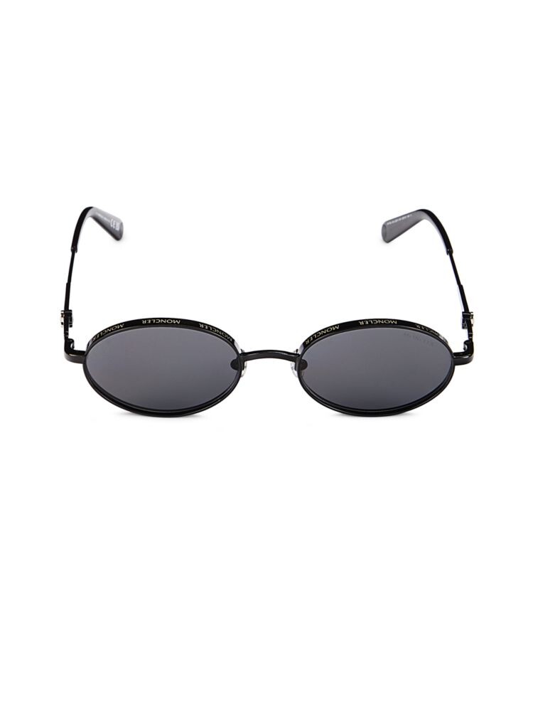 

Овальные солнцезащитные очки 52MM Moncler, черный