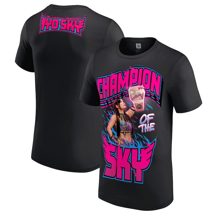 

Футболка с коротким рукавом WWE Authentic Iyo Sky, черный