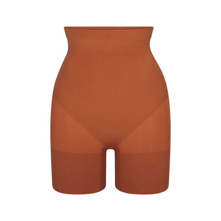 

Шорты с высокой талией до середины бедра SKIMS Everyday Sculpt, бронзовый